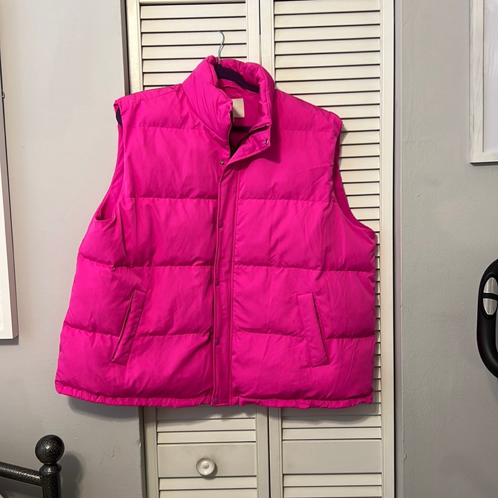 A New Day Hot Pink Puffer Vest